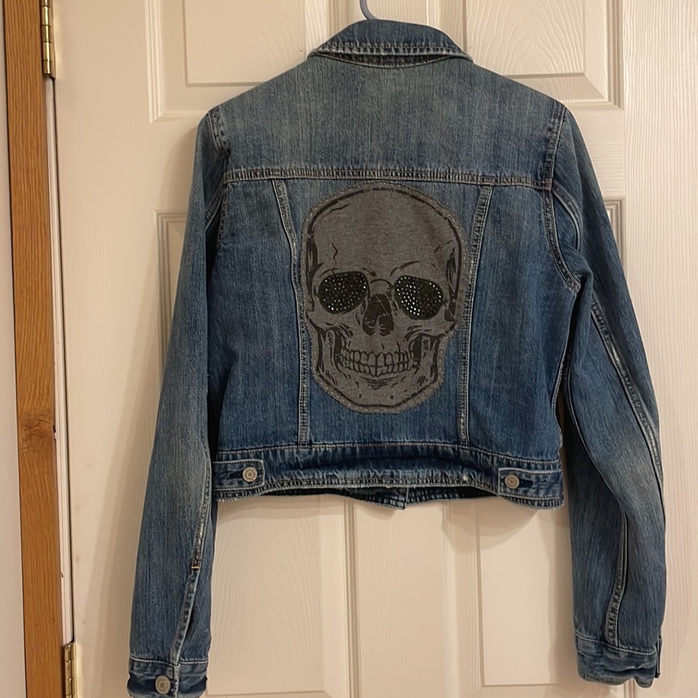 American Eagle Up-Cycled Denim Jacket